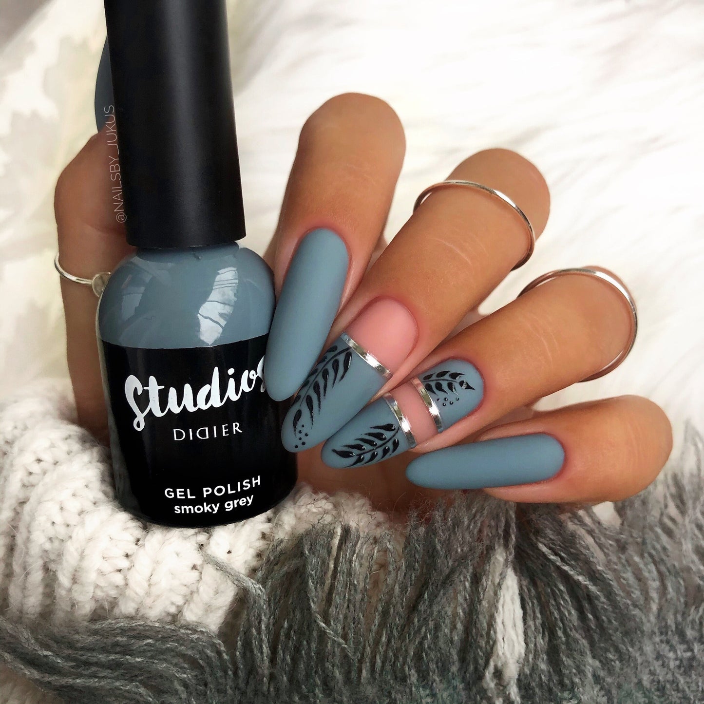 Esmalte Semipermanente Studios - Smoky grey - Libre de TPO | Didier Lab - 8ml