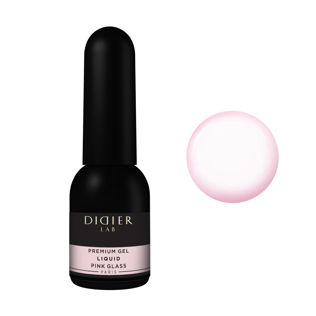 Premium Gel Liquid "Didier Lab", Pink Glass, 10 ml