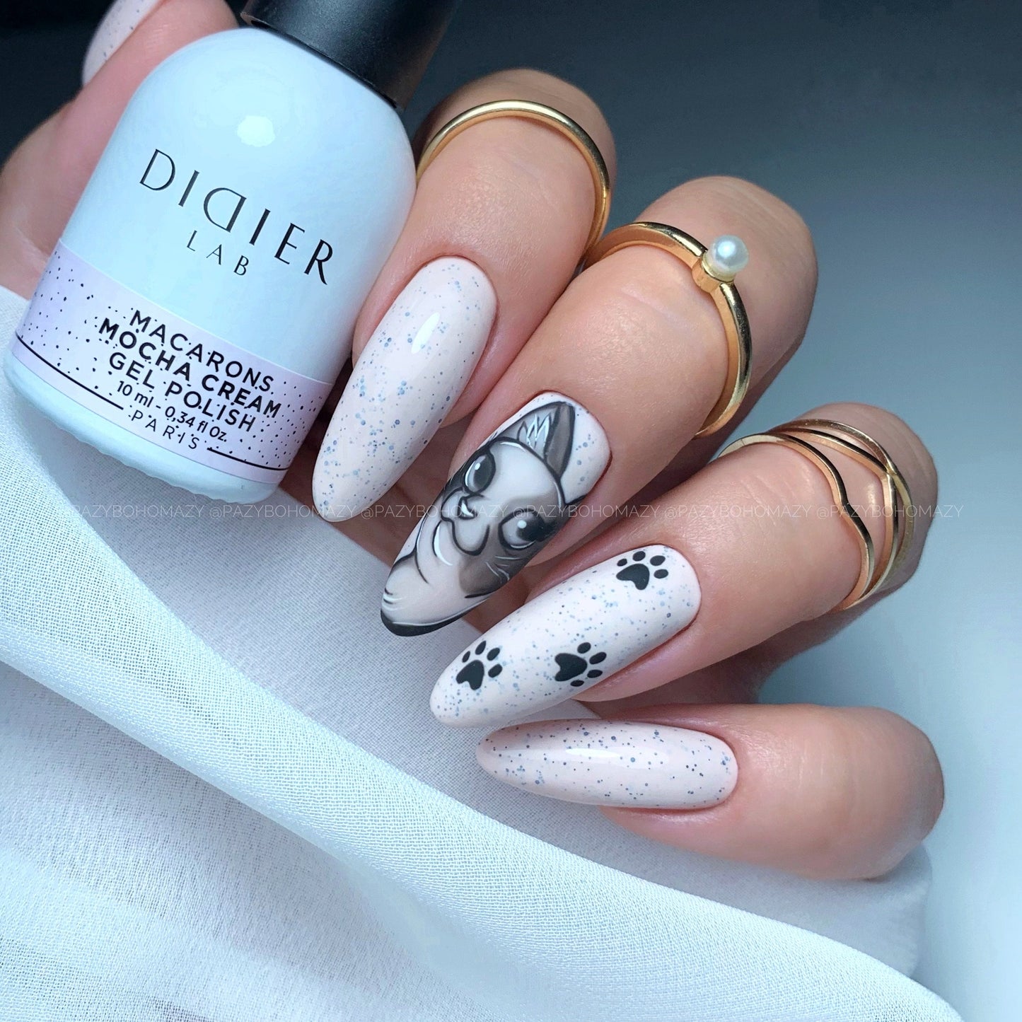 Esmalte semipermanente Macarons - Mocha Cream - Libre de HEMA y TPO | Didier Lab - 10ml