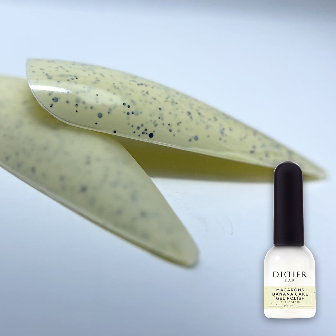 Esmalte semipermanente Macarons - Banana Cake - Libre de HEMA y TPO | Didier Lab - 10ml