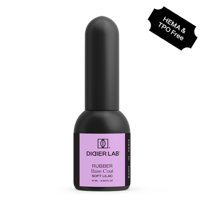 Rubber Base Coat - Soft lilac | Didier Lab - 10ml