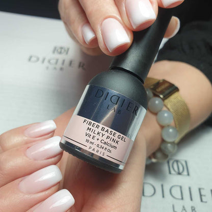Fiber Base gel - Milky Pink - Libre de HEMA y TPO | Didier Lab - 10ml