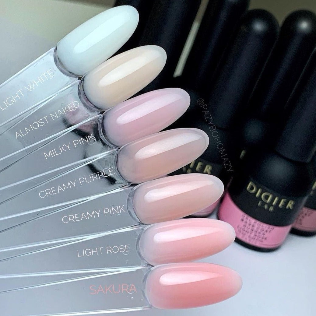 Rubber Base Coat - Creamy Pink - Libre de HEMA y TPO | Didier Lab - 10ml