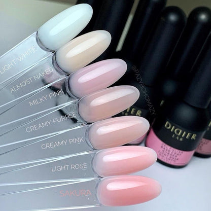 Rubber Base Coat - Creamy Pink - Libre de HEMA y TPO | Didier Lab - 10ml