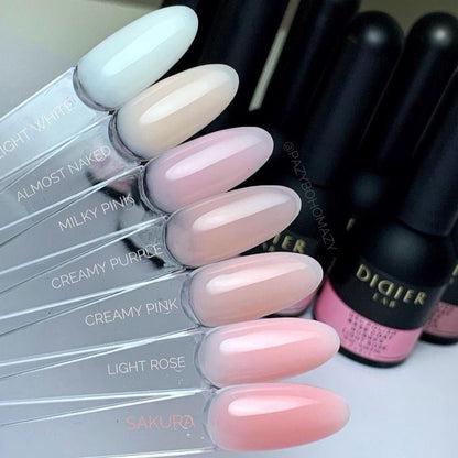 Rubber base coat - Light white - Libre de HEMA y TPO | Didier Lab - 10ml