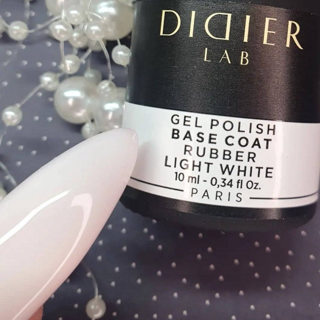 Rubber base coat - Light white - Libre de HEMA y TPO | Didier Lab - 10ml