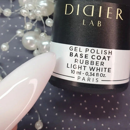 Rubber base coat - Light white - Libre de HEMA y TPO | Didier Lab - 10ml