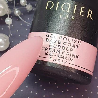 Rubber Base Coat - Creamy Pink - Libre de HEMA y TPO | Didier Lab - 10ml