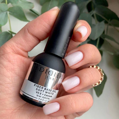 Fiber Base gel - Soft White - Libre de HEMA y TPO | Didier Lab - 10ml