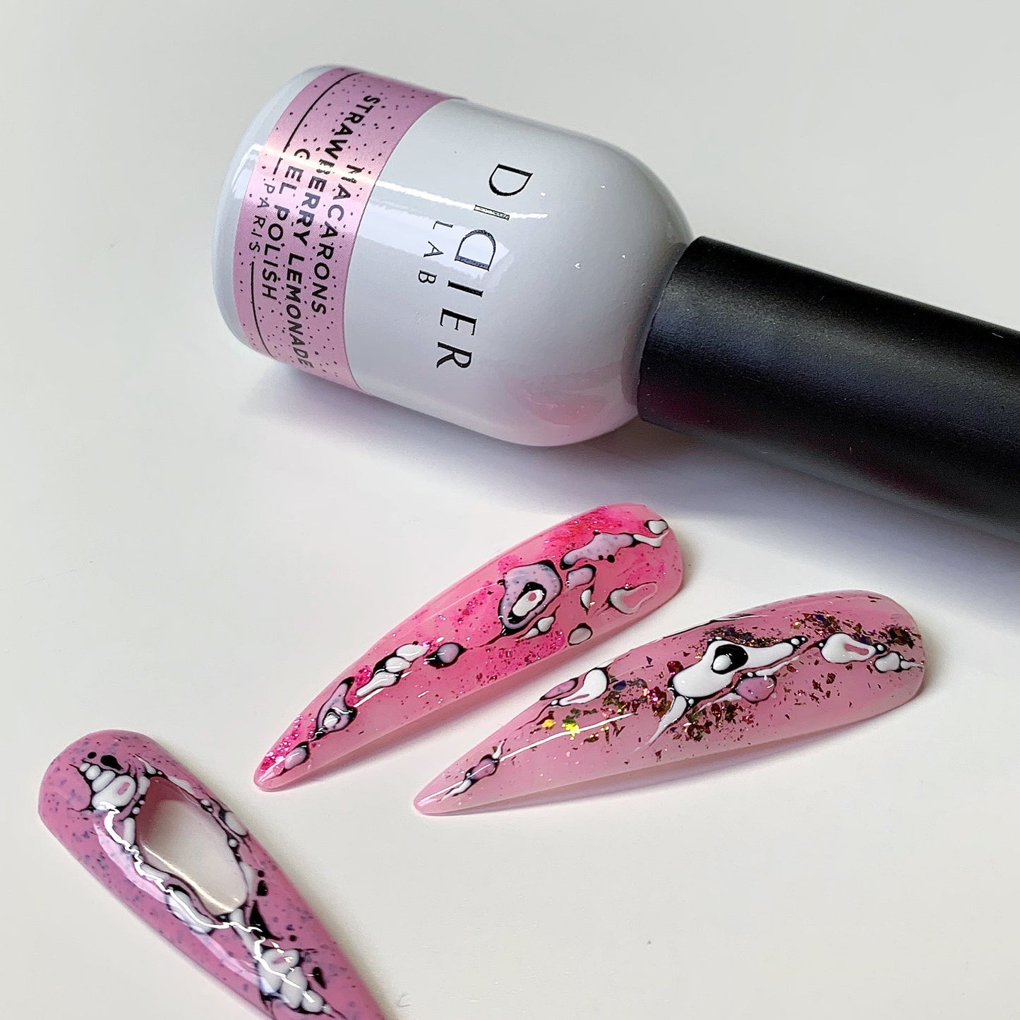 Esmalte Semipermanente Macarons - Strawberry Lemonade - Libre de HEMA y TPO | Didier Lab - 10ml