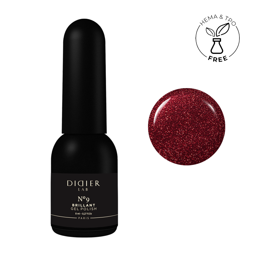 Esmalte Semipermanente Brillant - No9  - Libre de HEMA y TPO | Didier Lab -  8ml