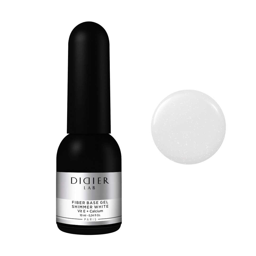 Fiber Base gel - Shimmer White - Libre de HEMA y TPO | Didier Lab - 10ml