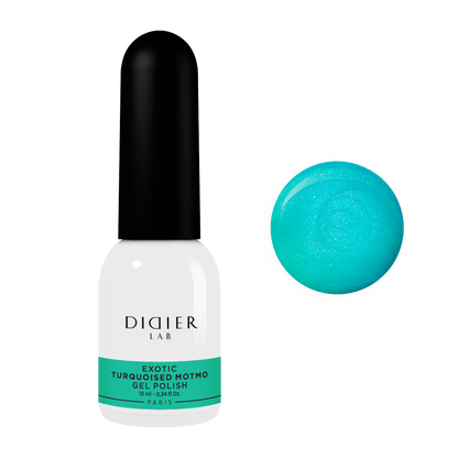 Esmalte Semipermanente Exotic - Turquoised Motmo | Didier Lab - 10ml