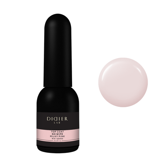 Top coat no wipe - Milky Pink - Libre de HEMA y TPO | Didier Lab - 10ml
