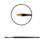 Didierlab Brushes Gel brush "Didier Lab", No6, cat's tongue, (golden toray), 1psc