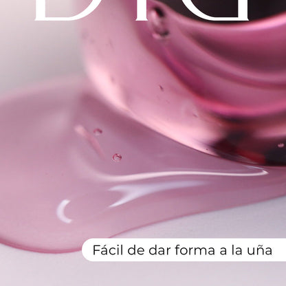 Gel Constructor Premium - Pink Glass - Libre de TPO | Didier Lab - 50 gr